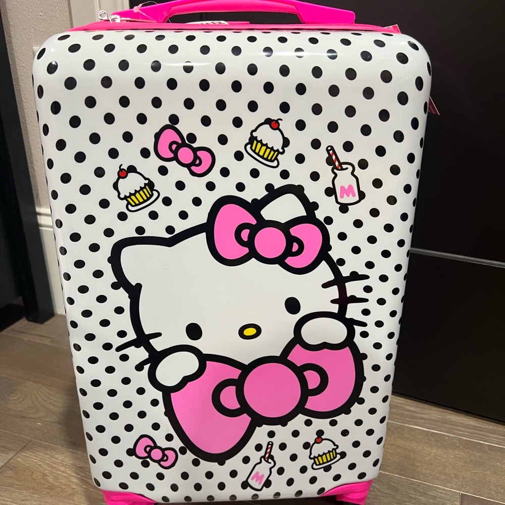 hello kitty suitcase pink
